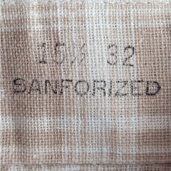 Arrow Kent Beige Plaid Shirt—Perfect with Loafers + Fall Denim‎ (Sz 32) - Picture 9 of 11